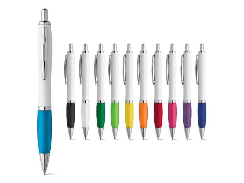 Bolígrafo Move con clip metálico y detalle de color, personalizado